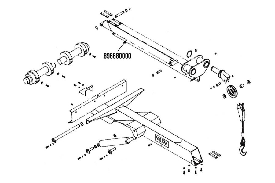 Picture of Miller Boom Extend Cylinder Vulcan 896 / 897 Series