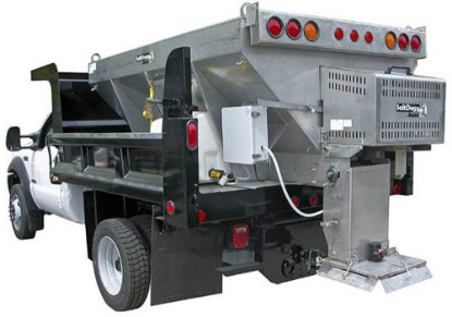 Picture of SaltDogg Gas Slide-In Spreader Extended Chute 96"