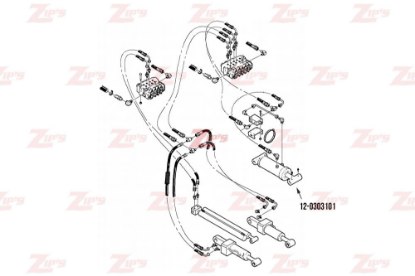 Picture of Miller Wheel Lift Cylinder Century 712 and 716
