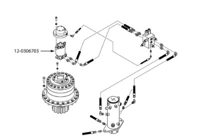 Picture of Miller DP Winch 50,000 lb. Heavy Duty Rotator Winch Motor