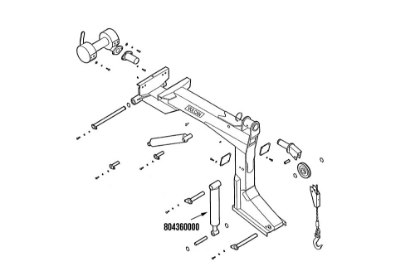 Picture of Miller Wheel Lift Tilt Cylinder Vulcan 805