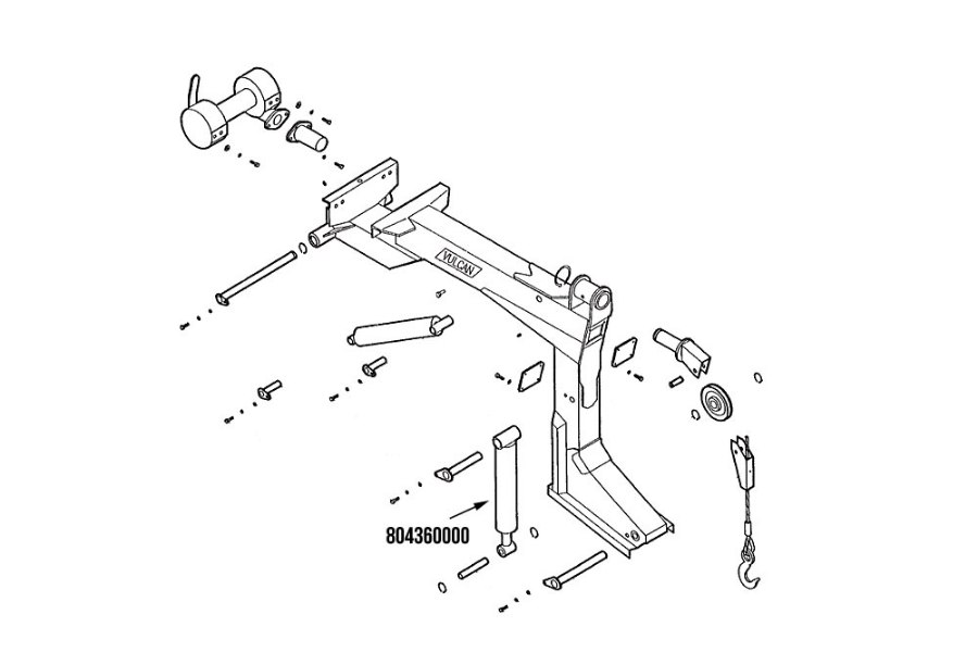 Picture of Miller Wheel Lift Tilt Cylinder Vulcan 805