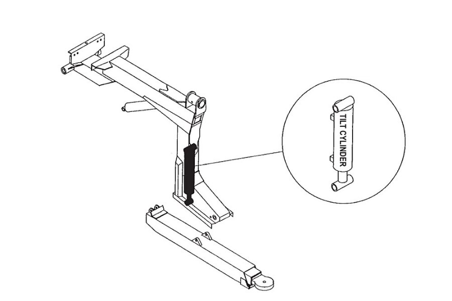 Picture of Miller Wheel Lift Tilt Cylinder Vulcan 805