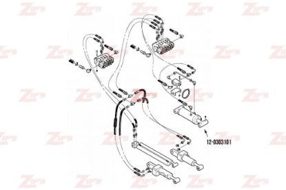 Picture of Miller Wheel Lift Cylinder Century 712 and 716