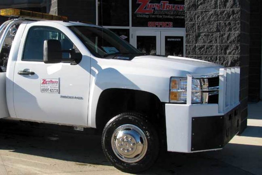 Picture of Diversified Push Bumper Chevy Silverado 3500 / 2500HD '08 - '10 (Not Classic) w/ Grille Guard