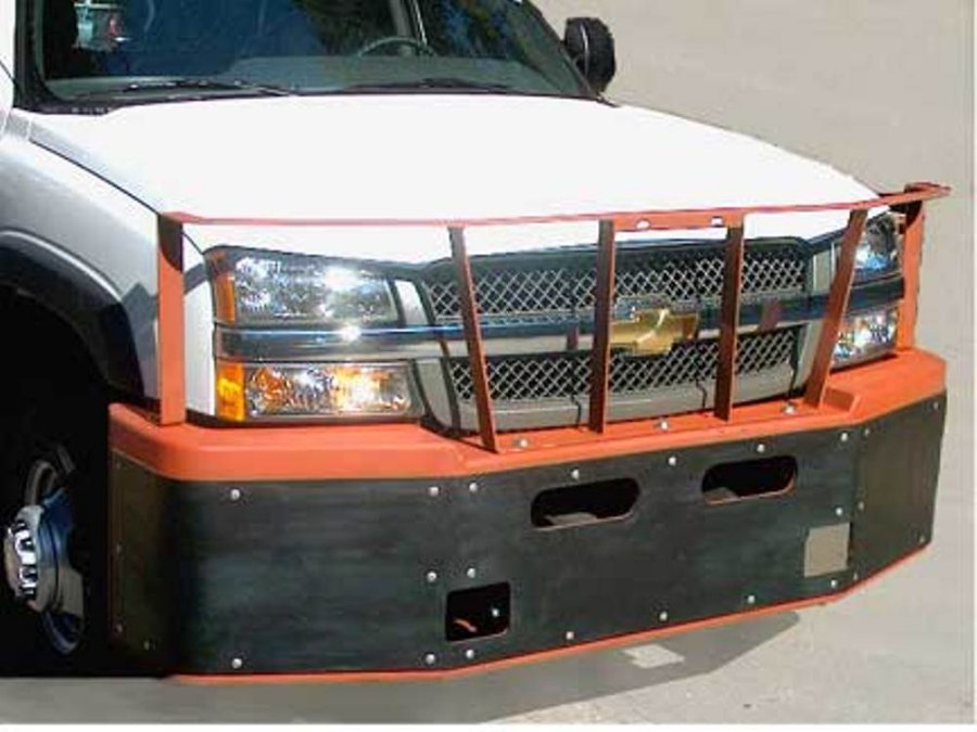 Picture of Diversified Push Bumper Chevy Silverado 3500 / 2500HD 2003 - 2007 and 2008 Classic w/ Grill Guard