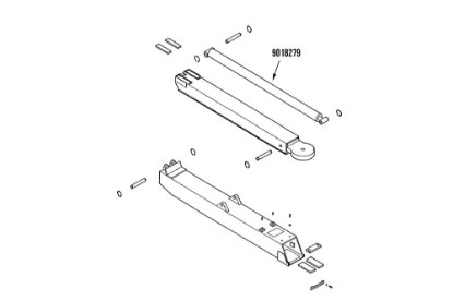 Picture of Miller Wheel Lift Extend Cylinder Vulcan 805