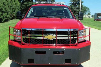 Picture of Diversified Push Bumper Chevy Silverado 3500HD / 2500HD 2011 - 2014 w/ Grille Guard