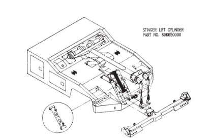 Picture of Miller Wheel Lift Cylinder Vulcan 896 / 897 Series