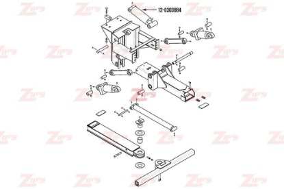 Picture of Miller Wheel Lift Lift Cylinder 5" Bore Century 614 w/ FII