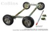 Picture of Collins Hi-Speed Dolly HERO Zinc Plated Steel Cross Rails & Aluminum Diamond Cut Wheel