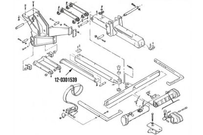 Picture of Miller Wheel Lift Extend Cylinder 2.5" x 29.75" Century Metro I