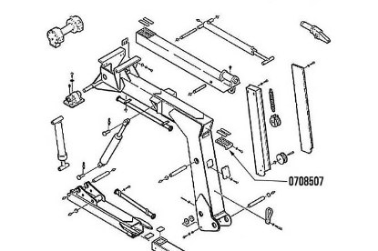 Picture of Miller Wear Pad Retainer Century 311 and Challenger 4311