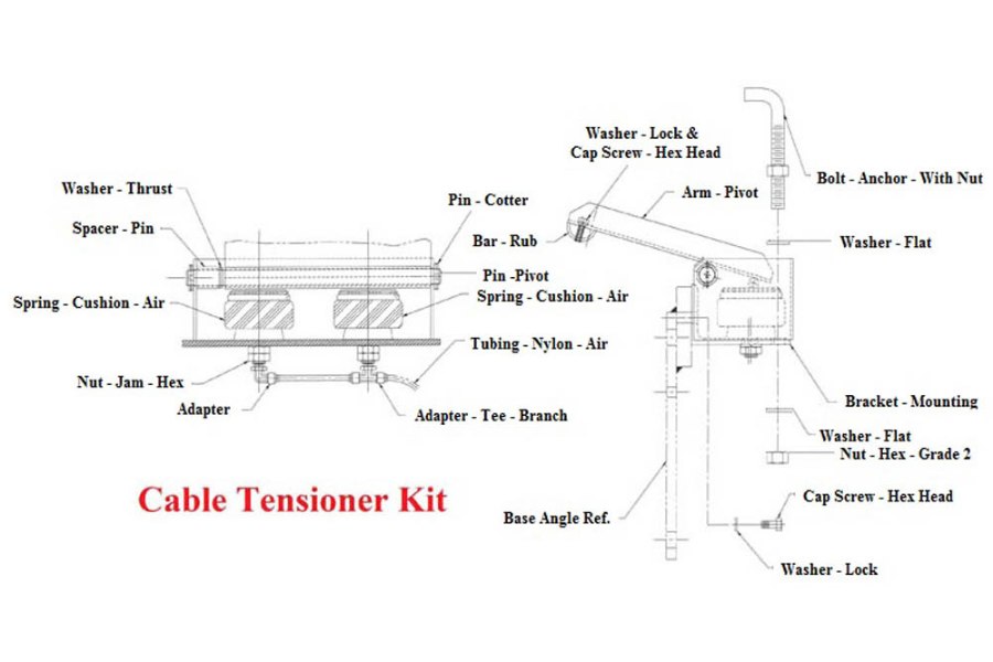 Picture of Miller DP Winches 14 1/2" Wide Drum Cable Tensioner Kit