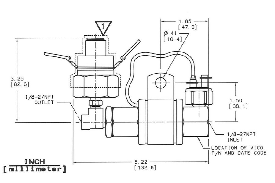 Picture of Mico Electric Hydraulic Oil Activated Brake Lock