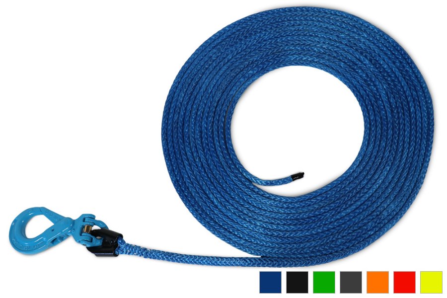 Picture of AmSteel-Blue Synthetic Winch Lines w/ Self-Locking Hook | 9/16" - 7/8"