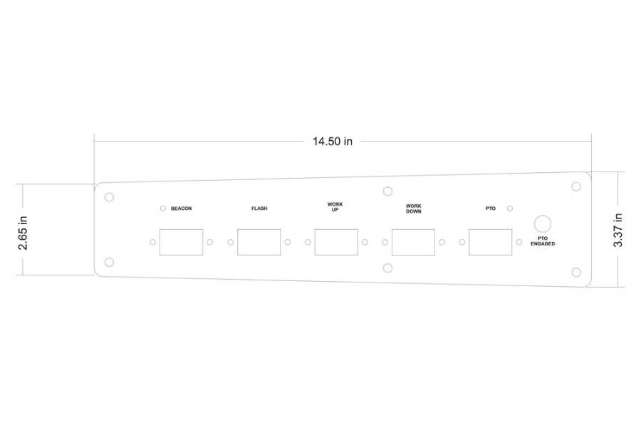Picture of Power Up 5 Switch Panel '98 - '04 Freightliner FL60
