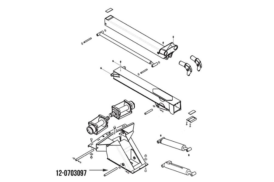 Picture of Miller Base End Boom Lift Cylinder Pin Century 614 Series