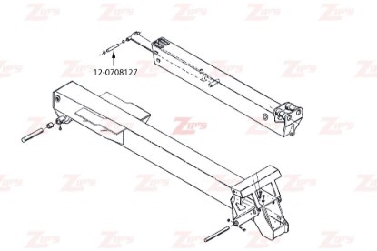 Picture of Miller Boom Extend Cylinder Front Pin Century 9055 and Challenger CH-45 HD Wreckers