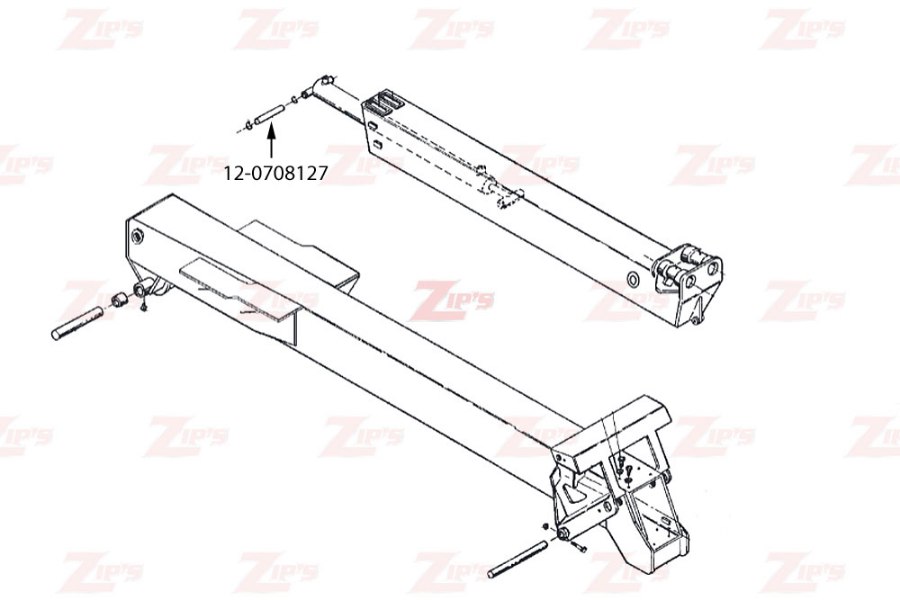 Picture of Miller Boom Extend Cylinder Front Pin Century 9055 and Challenger CH-45 HD Wreckers