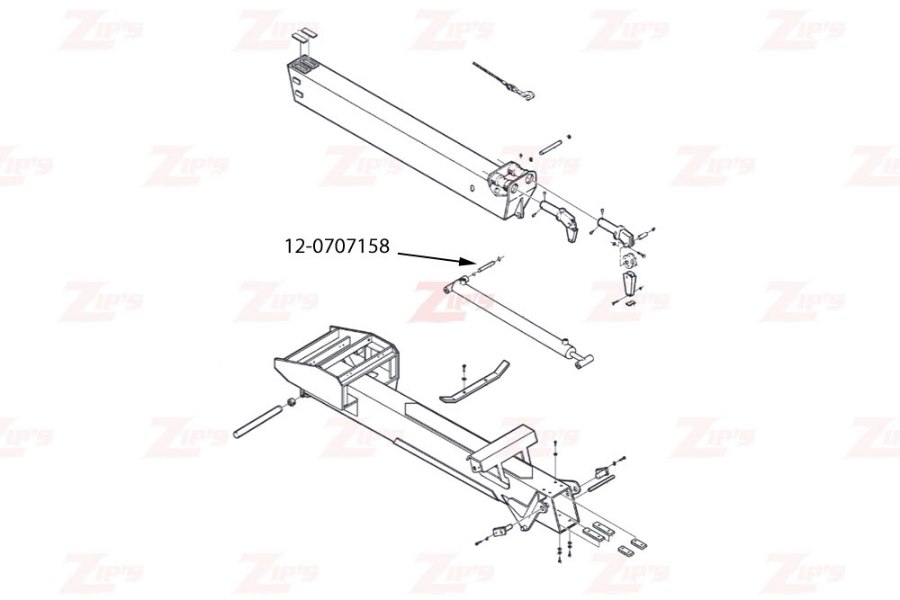 Picture of Miller Boom Extend Cylinder Front Pin Century and Challenger HD Wreckers