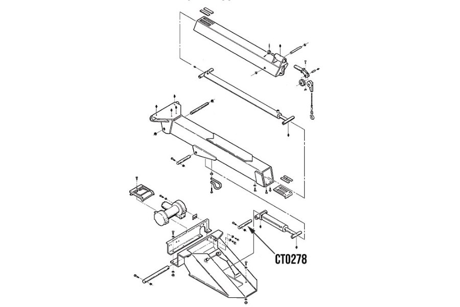 Picture of Miller Base End Boom Lift Cylinder Pin Challenger 4700 and 4800