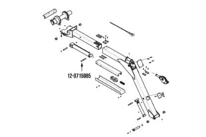 Picture of Miller Boom Lift Cylinder Rod Pin Century Midnight Express