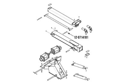 Picture of Miller Rod End Boom Extend Cylinder Pin Century 614 w/ Formula II