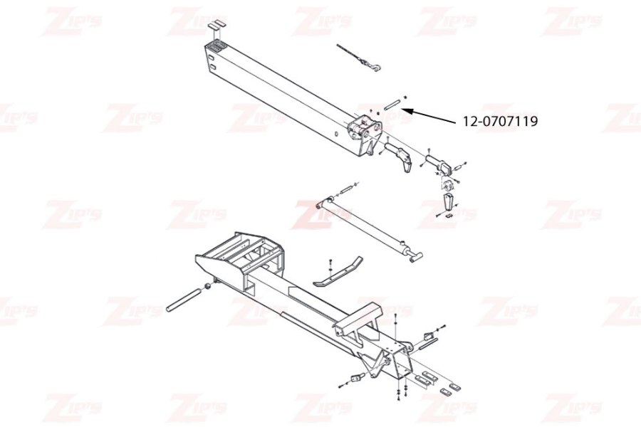 Picture of Miller Boom Extend Cylinder Rear Pin Century and Challenger HD Wreckers