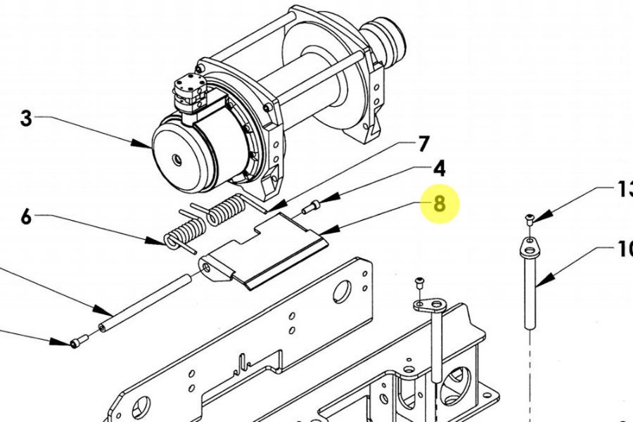 Picture of Warn Winch 8" Tension Plate