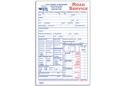 Picture of Custom Road Service Form Books