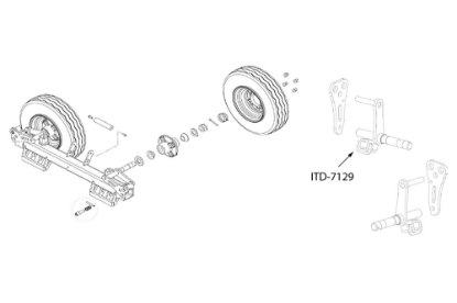 Picture of In The Ditch Replacement Dolly Spindle Left Hand XD Dolly SLS