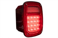Picture of Maxxima 6" x 7" Red / White Stop / Tail / Turn and Back Up Light w/ 38 LEDs