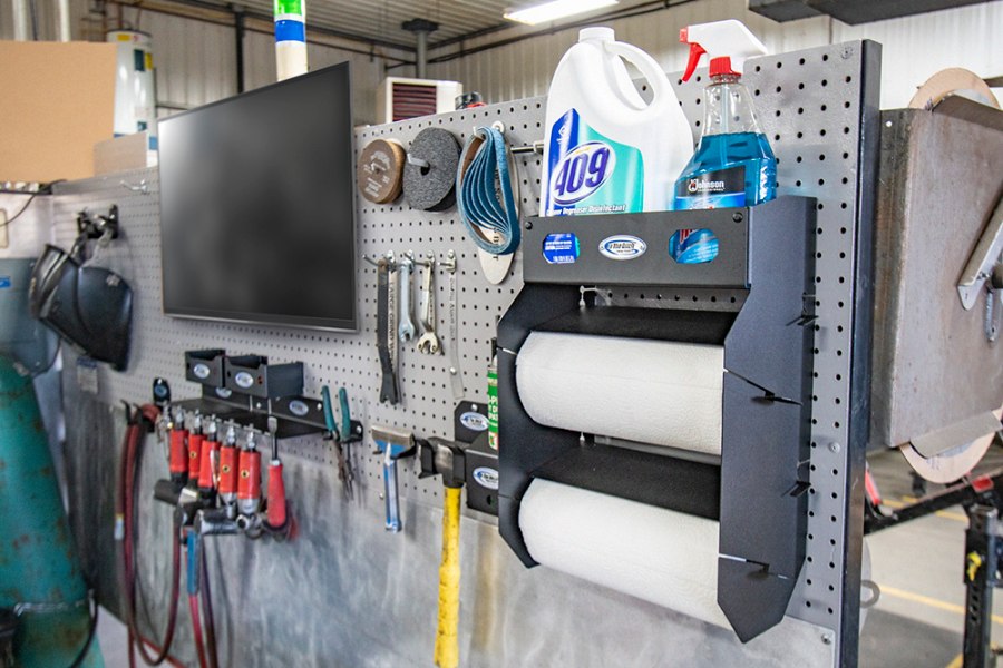 Picture of In The Ditch Paper Towel Rack with Shelf