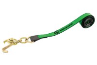 Picture of WreckMaster Replacement Tie-Down Strap with Mini J and R Hooks and Cordura Wear
Pad