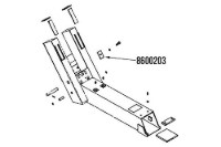 Picture of Miller Wheel Lift Hose Clamp Plate Vulcan 880/ 890 and 896/ 897