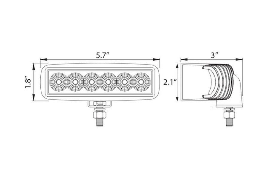 Picture of Buyers Rectangular 1620 Lumens LED Flood Light