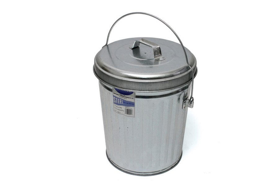 Picture of In The Ditch Galvanized Steel Trash Cans w/ Lids