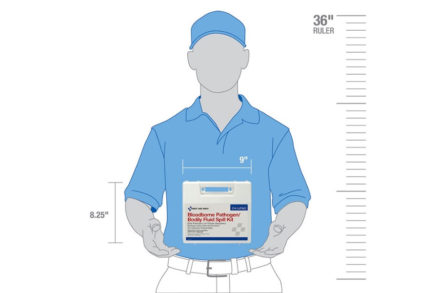 Picture of First Aid Only Biohazard 24-Pc. Bodily Fluid Spill Kit