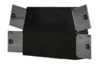 Picture of Buyers Black Steel Backpack Truck Box w/Stainless Steel Door and Flat Floor