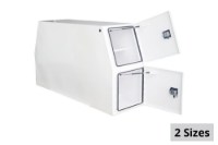 Picture of Buyers White Steel Backpack Truck Box w/Die Cast Compression Latch