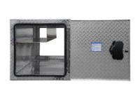 Picture of Buyers Diamond Tread Aluminum Straight Side Tunnel Truck Toolbox W/Shelf