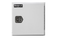 Picture of Buyers White Steel Straight Side Tunnel Truck Toolbox w/Shelf