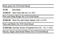Picture of Zacklift Z18 Grid Head