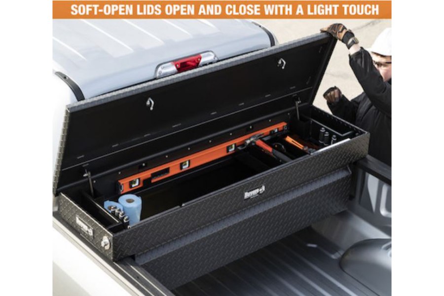 Picture of Buyers Matte Black Diamond Tread Aluminum Truck Toolbox