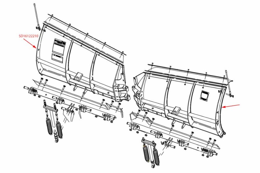 Picture of SnowDogg Moldboard Frames