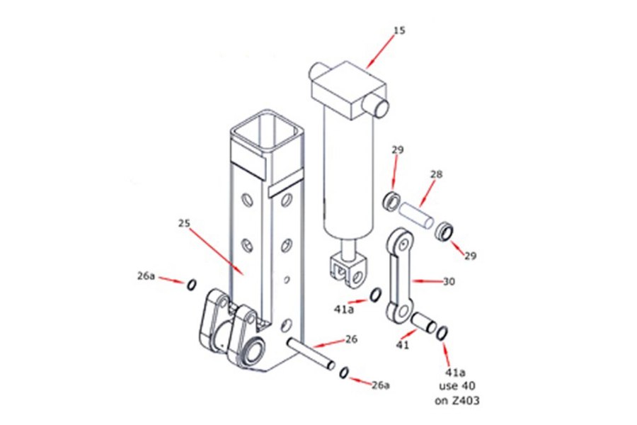 Picture of Zacklift Lift Cylinder 4" x 17"