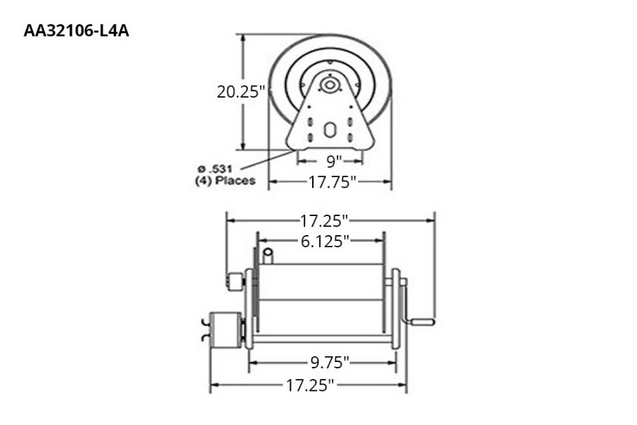 Picture of Reelcraft Air Motor Driven Hose Reel