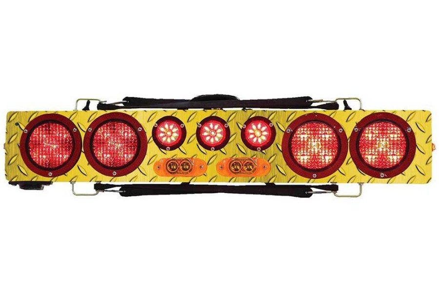 Picture of Towmate Wireless Tow Light with Amber Strobes, Carbon Fiber