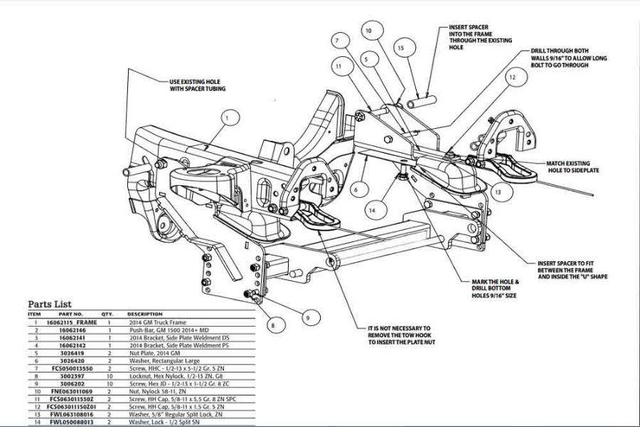 Picture of SnowDogg Mount 2014-2017 GM 1500 Series